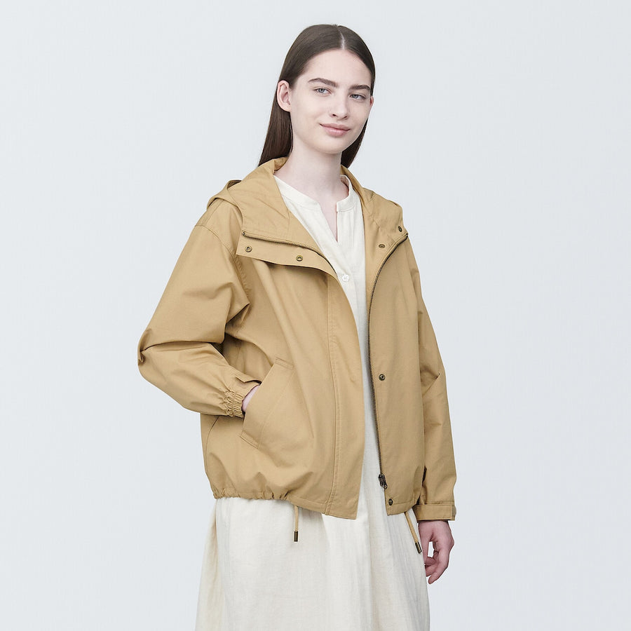 Women's Water repellent Hooded jacketIvoryXS