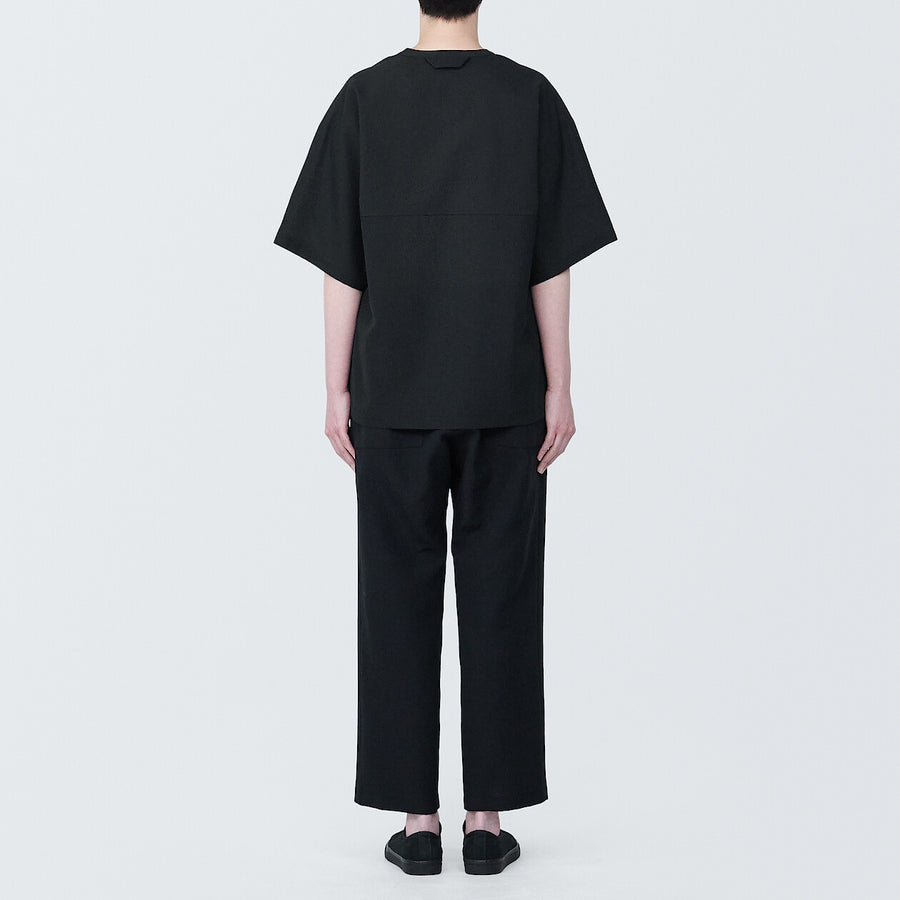 Breathable easy-clean S/S pullover shirt BlackXS