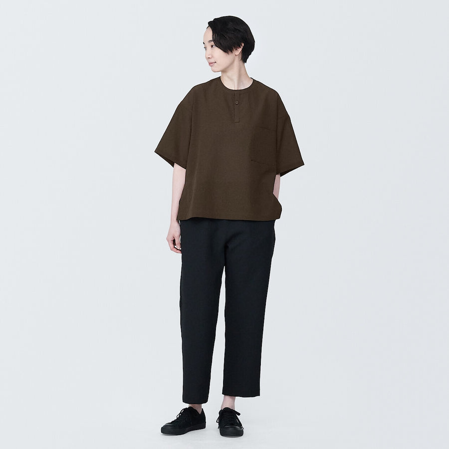 Breathable easy-clean S/S pullover shirt BlackXS