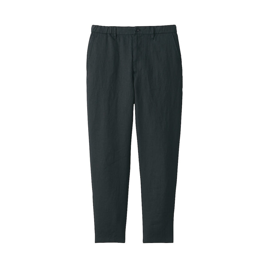 M's Linen tapered pants Medium greyXS