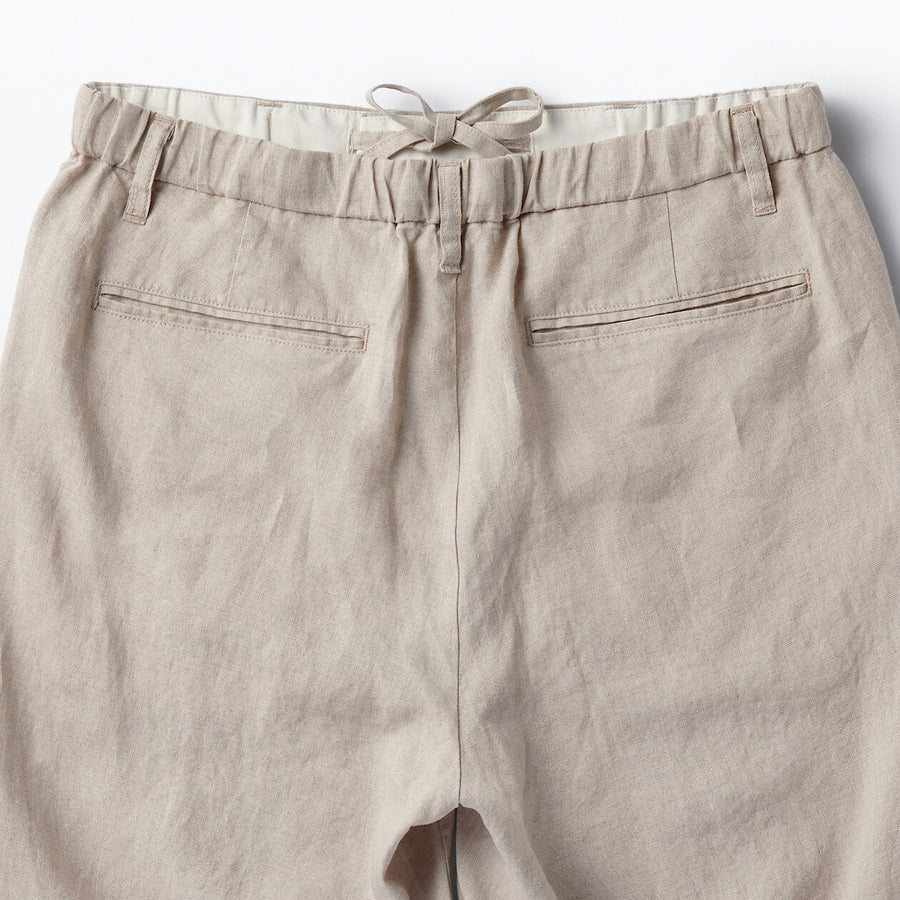 M's Linen tapered pants Medium greyXS