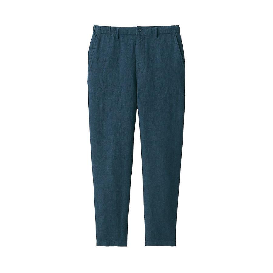 M's Linen tapered pants Medium greyXS