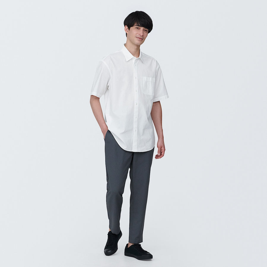 M's Washed broad S/S shirtWhiteXS