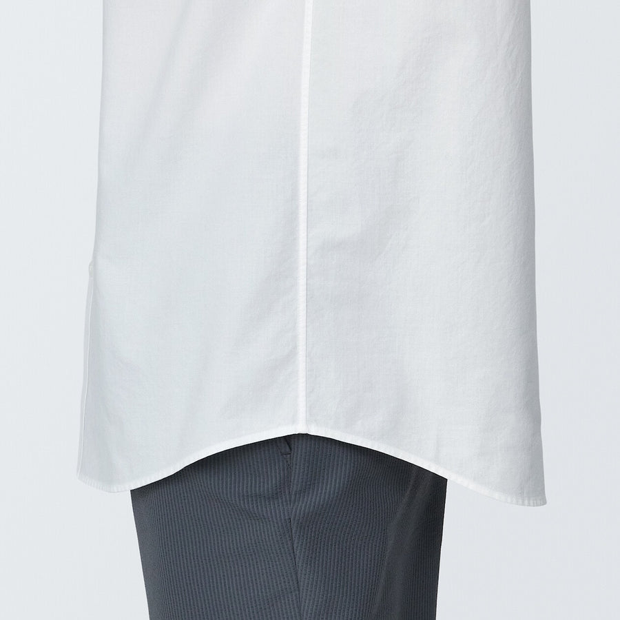 M's Washed broad S/S shirtWhiteXS