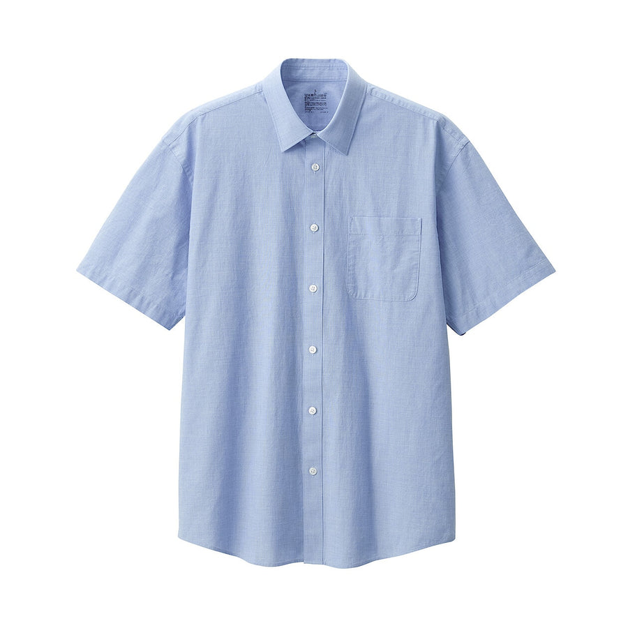 M's Washed broad S/S shirtWhiteXS