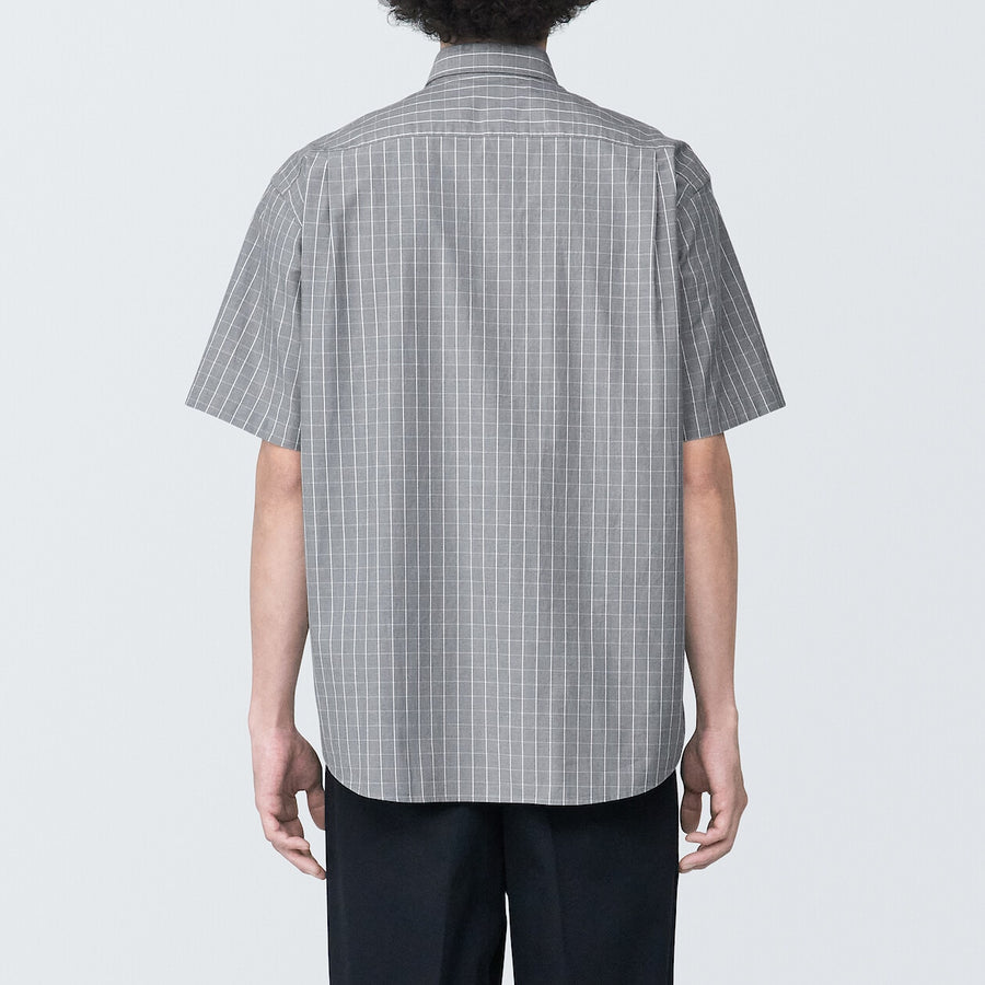 M's Washed broad S/S shirtWhiteXS