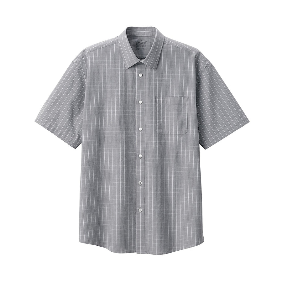 M's Washed broad S/S shirtWhiteXS