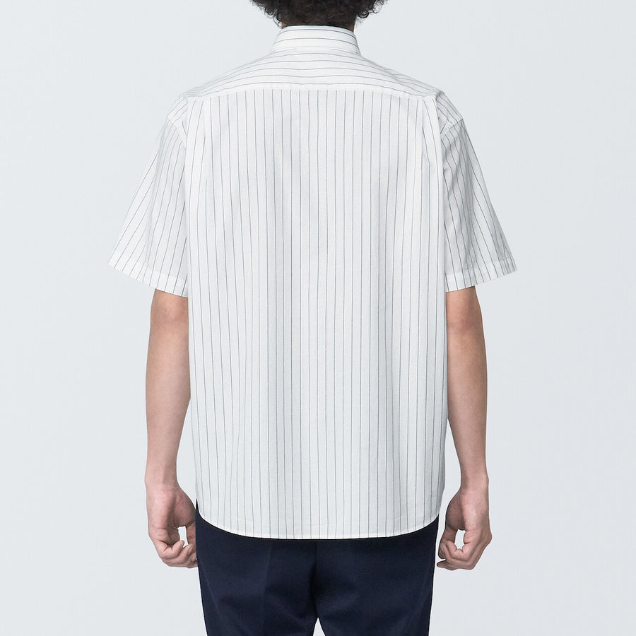 M's Washed broad S/S shirtWhiteXS