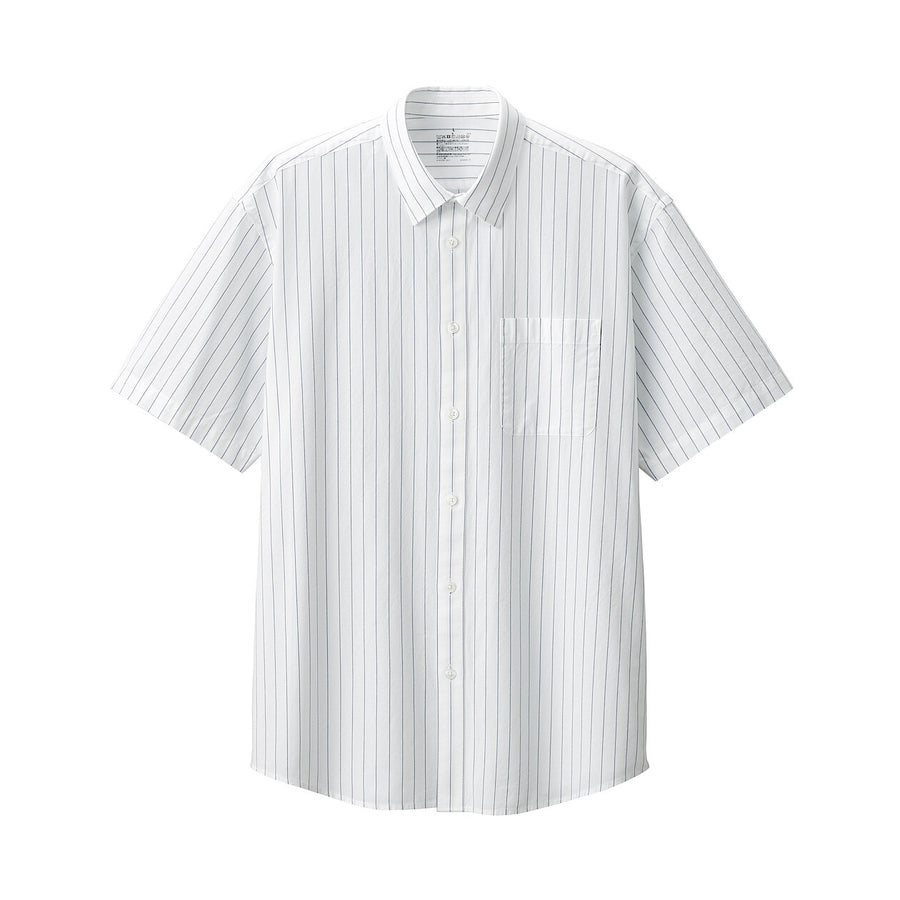 M's Washed broad S/S shirtWhiteXS