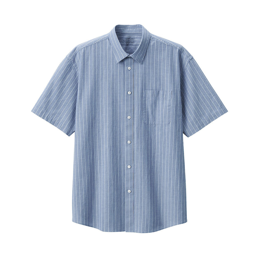 M's Washed broad S/S shirtWhiteXS