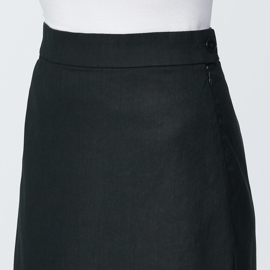 Women's Hemp blend stretch Straight skirt Light greyXS