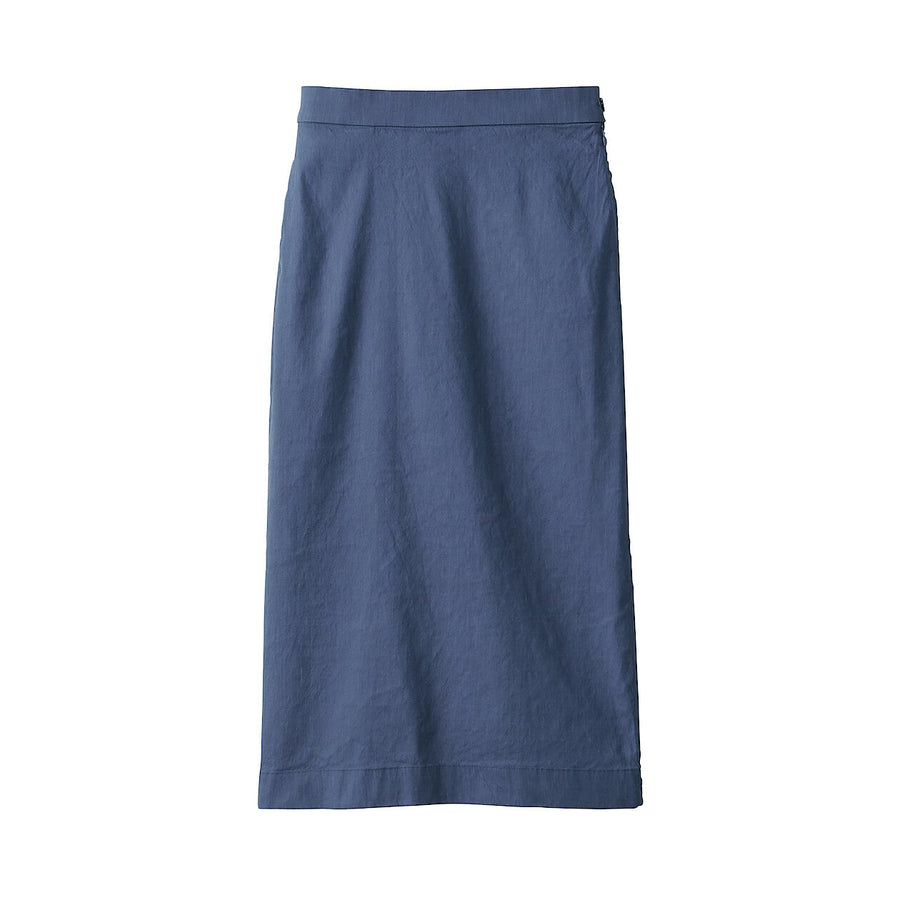 Women's Hemp blend stretch Straight skirt Light greyXS