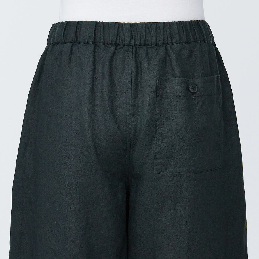 Women's Linen Easy widepantsCharcoal greyXS