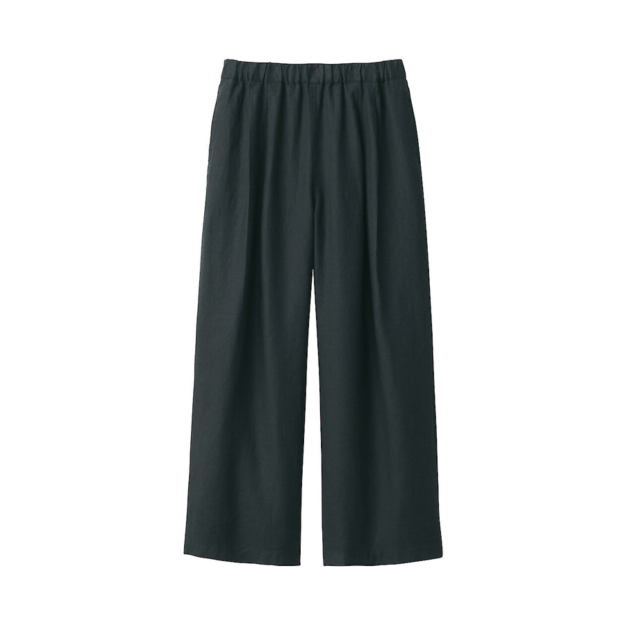 Women's Linen Easy widepantsCharcoal greyXS