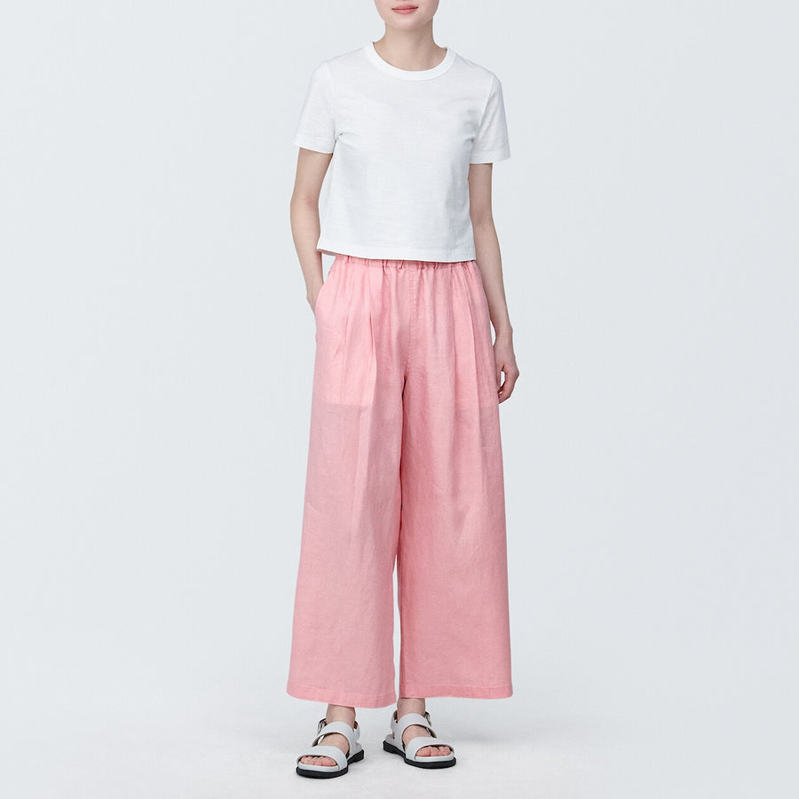 Women's Linen Easy widepantsCharcoal greyXS