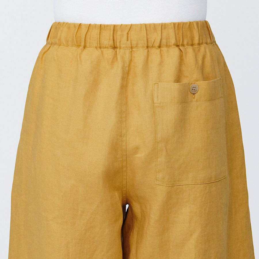 Women's Linen Easy widepantsCharcoal greyXS