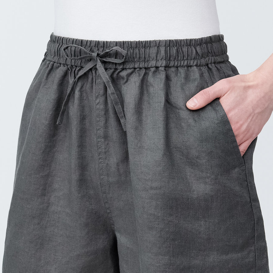 Women's Linen Short pantsCharcoal greyXS