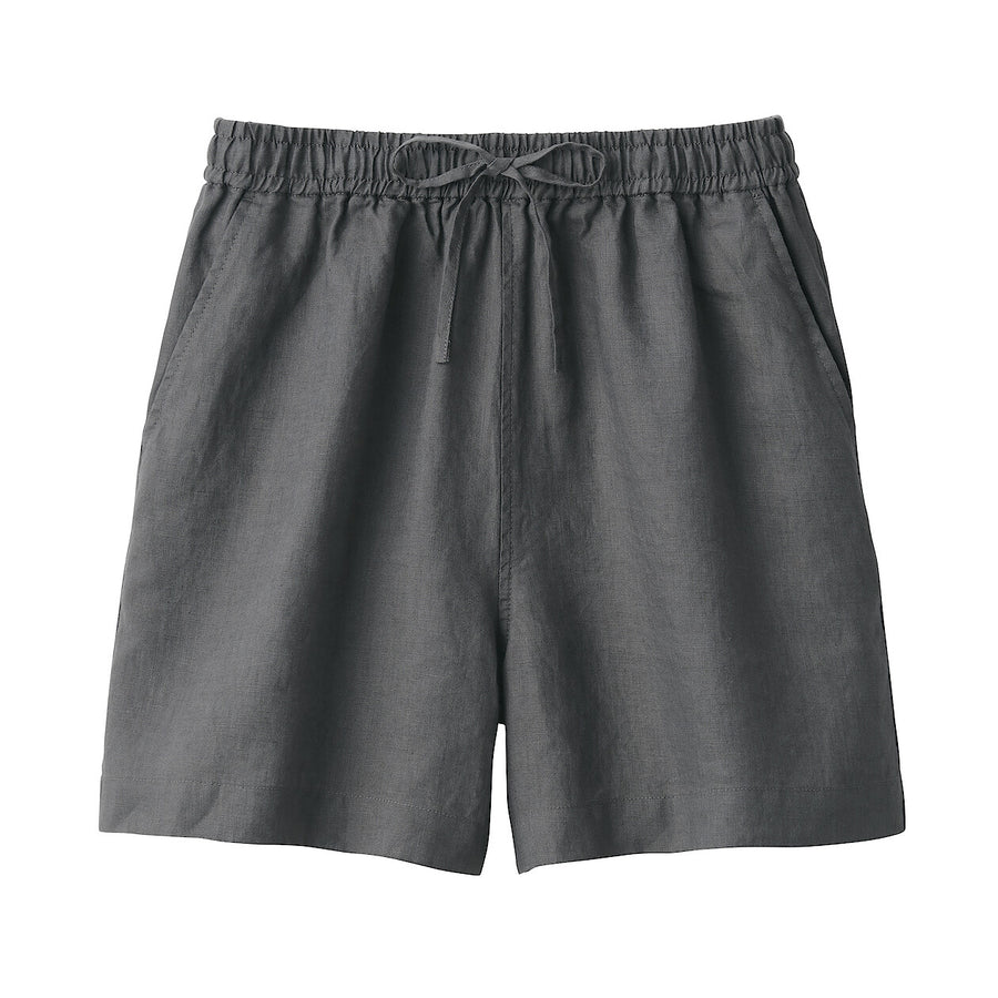 Women's Linen Short pantsCharcoal greyXS