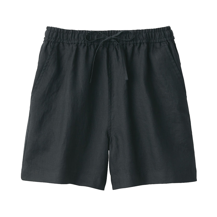 Women's Linen Short pantsCharcoal greyXS