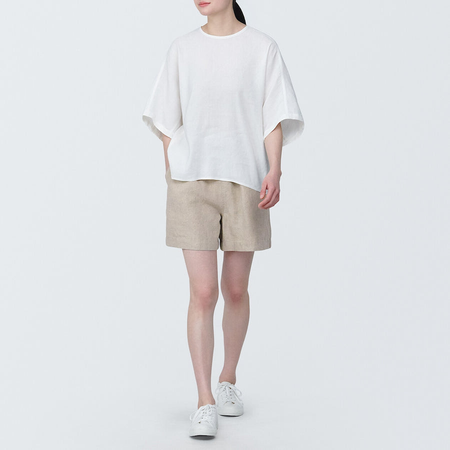 Women's Linen Short pantsCharcoal greyXS