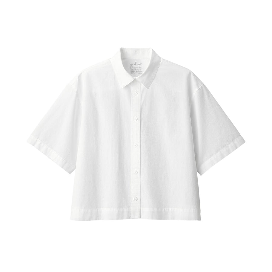 W's Cool touch broadcloth Regular collar S/S shirtWhiteXS