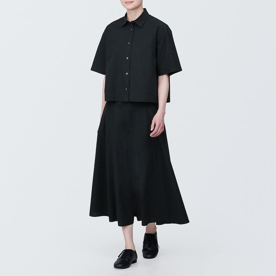 W's Cool touch broadcloth Flare SkirtBlackXS