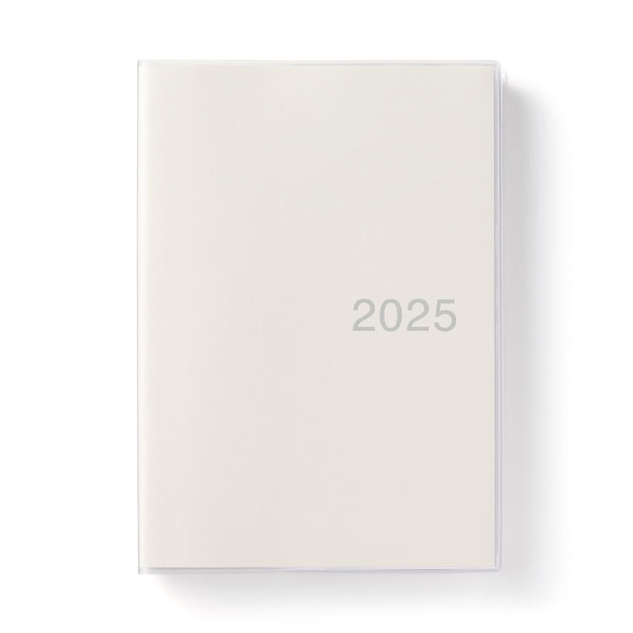 Viewable-at-once Monthly/Daily planner / From Dec. 2024 - A5 White