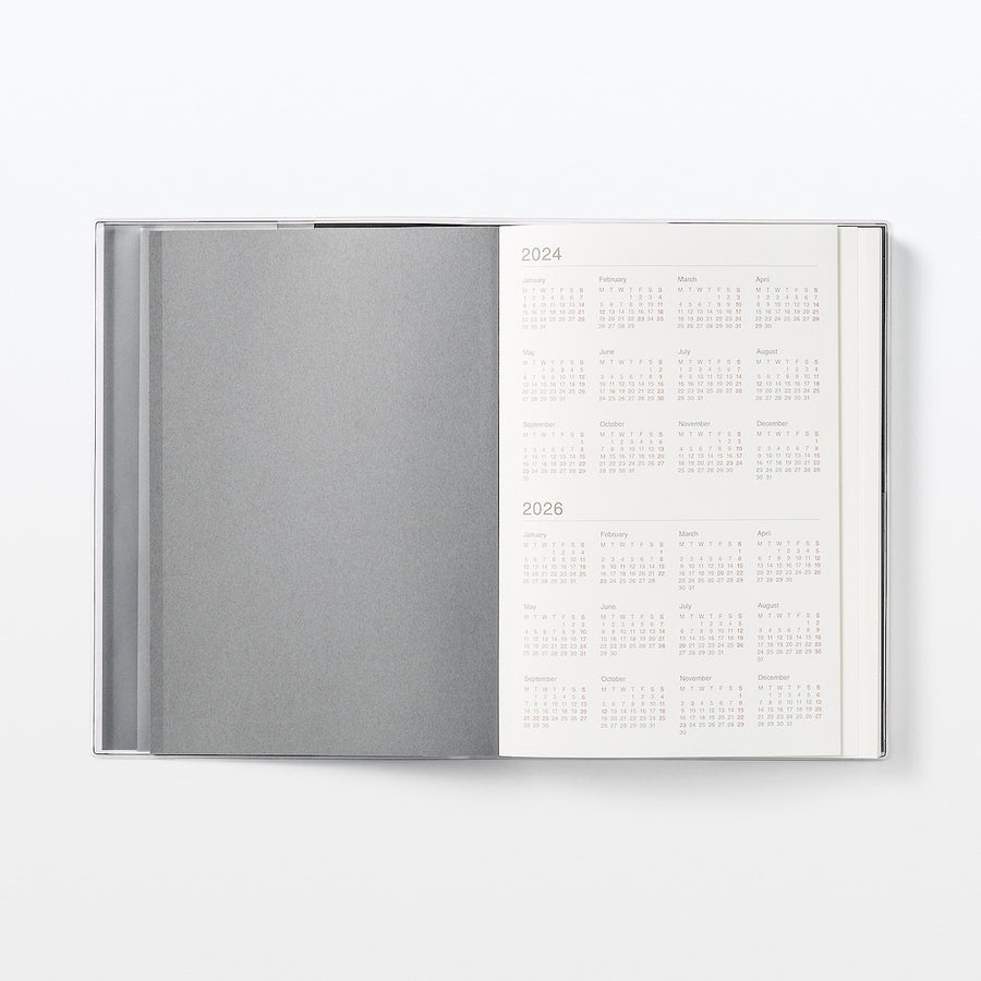 Viewable-at-once Monthly/Daily planner / From Dec. 2024 - A5 White