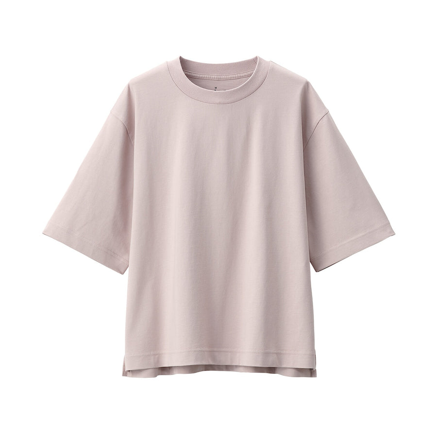 Women's Cool touch Crew neck Wide S/S T-shirtWhiteXS