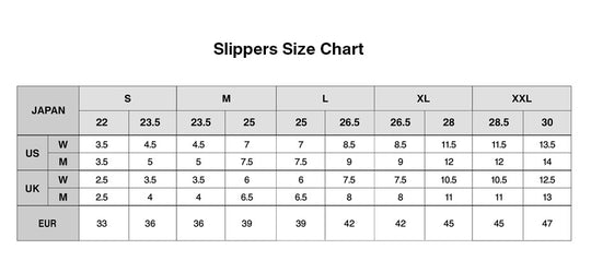 Apparel Size Chart — MUJI USA