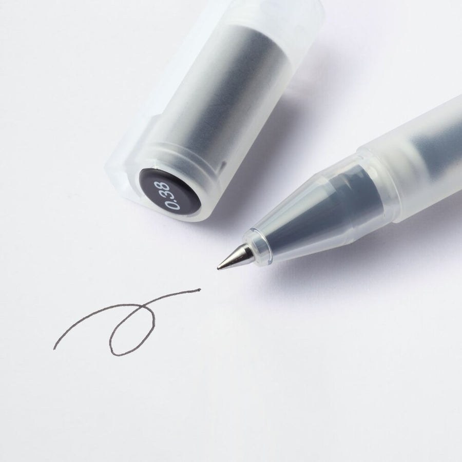 Gel Ink Ballpoint Pen - Cap Type 0.38mm (10 Pack)