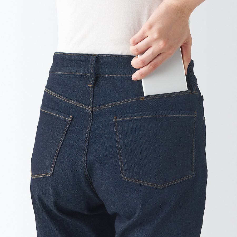 4-Way Stretch Denim Slim Straight Pants