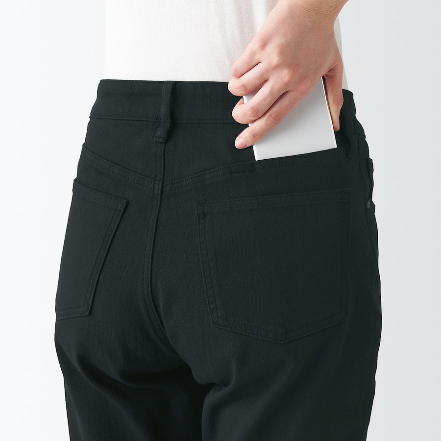 4-Way Stretch Denim Slim Straight Pants
