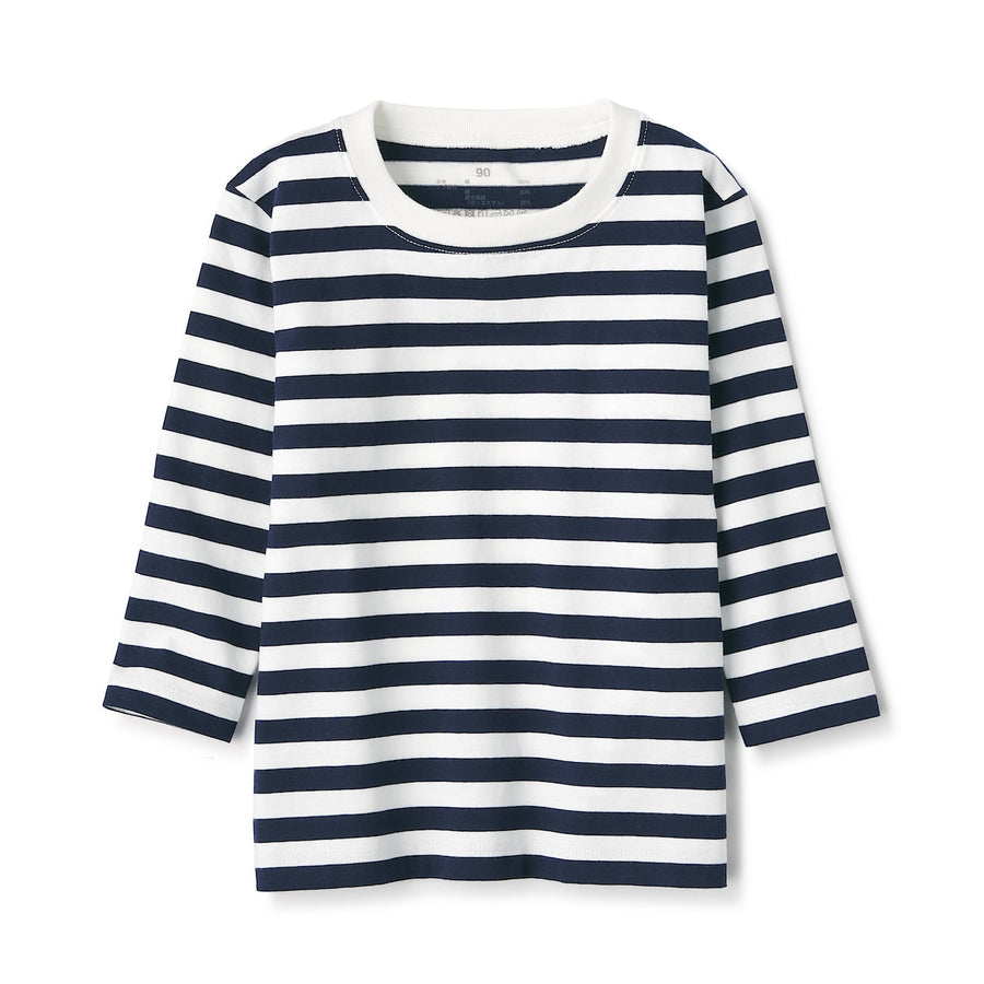 Indian Cotton Jersey Long Sleeve Stripe T-shirt (Baby)