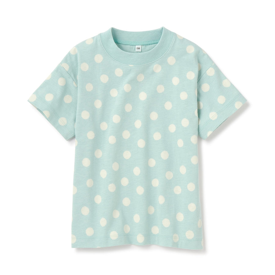 Indian Cotton Jersey Short Sleeve Dotted T-shirt (Kids)