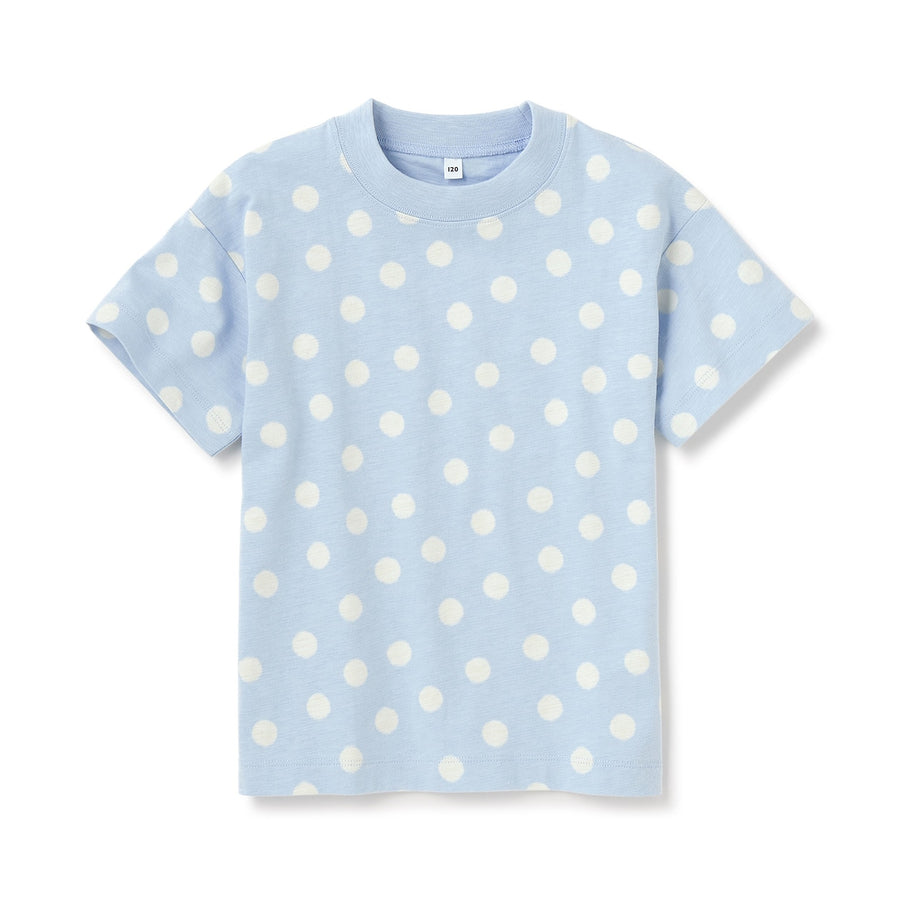 Indian Cotton Jersey Short Sleeve Dotted T-shirt (Kids)