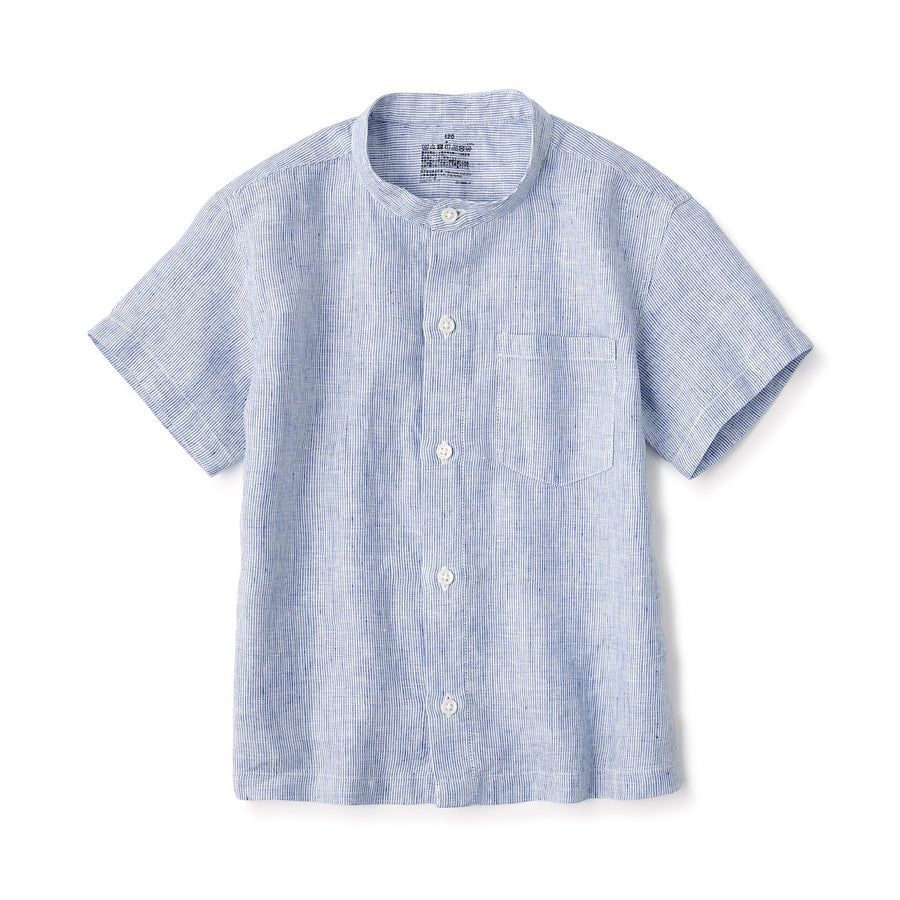 French Linen Short Sleeve Shirt (Kids)