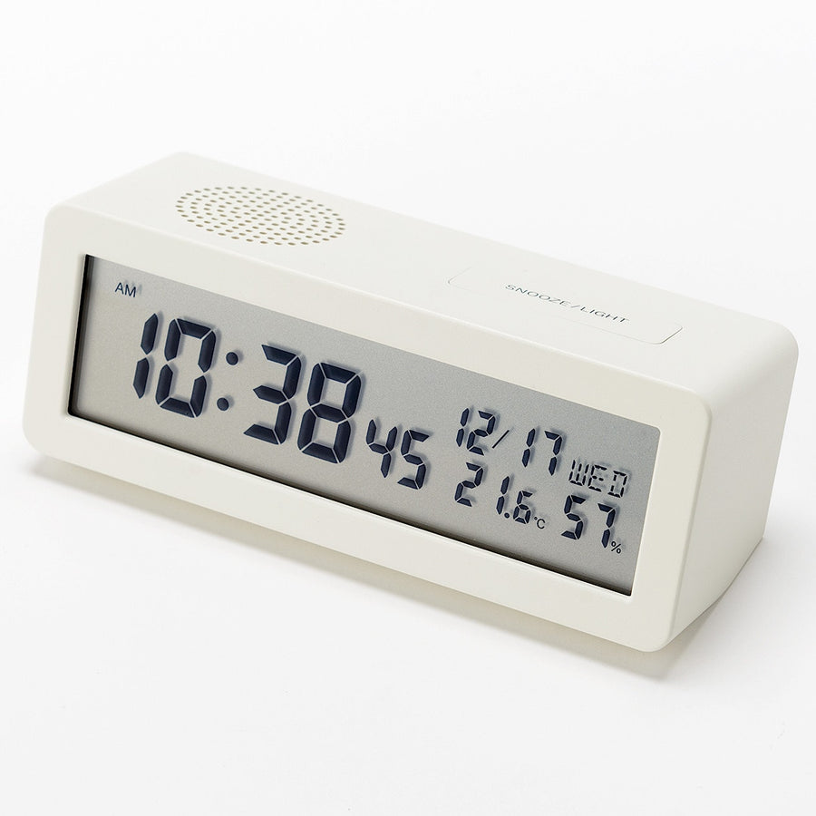 Digital Clock With Volume-Adjustable Alarm