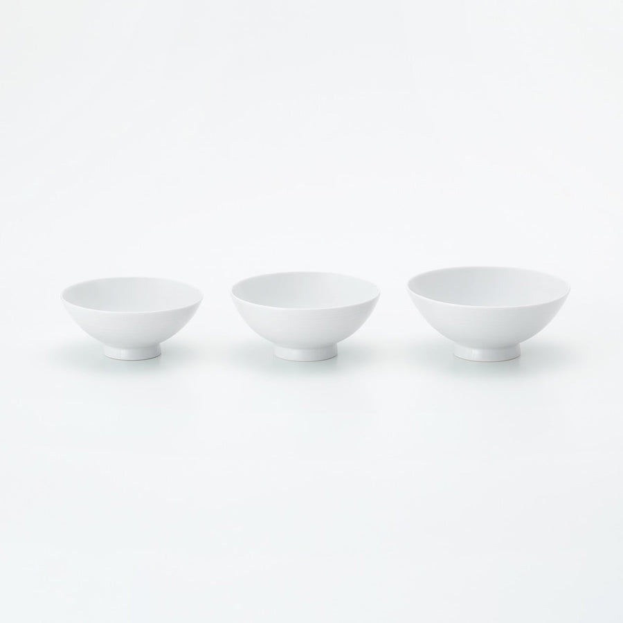 White Porcelain Rice Bowl - Large