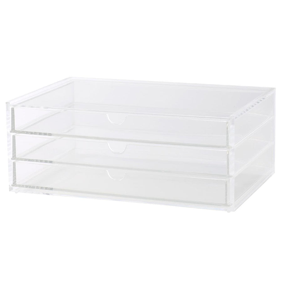 Stackable Acrylic Case 3 Drawer - Large