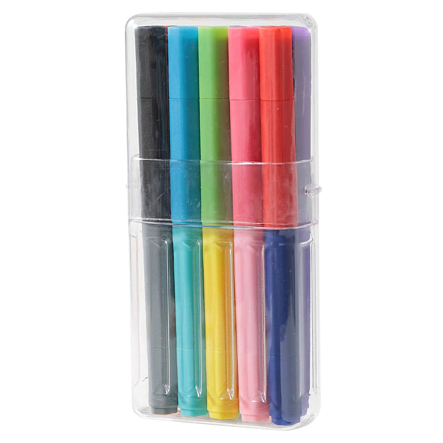 Hexagonal Water-Based Twin Pens (10 Pack)
