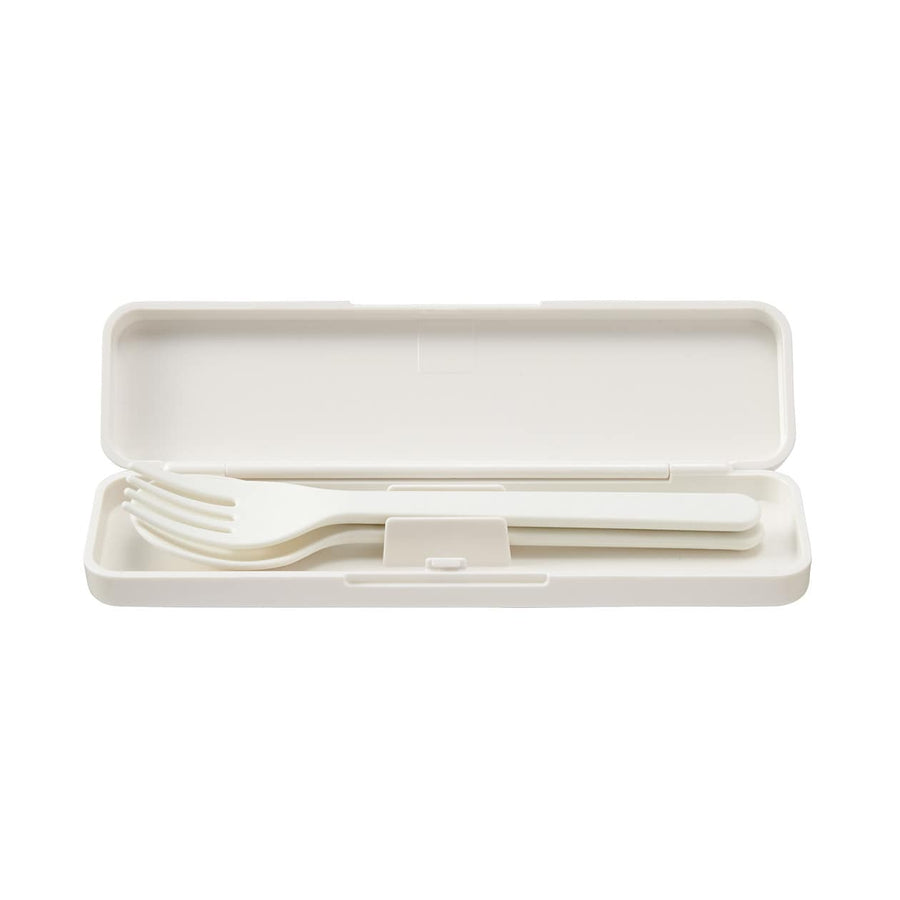PP Fork & Spoon Set - White