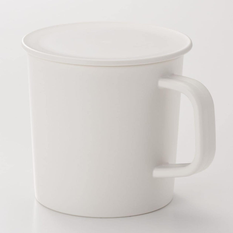 PP Mug With Lid - White