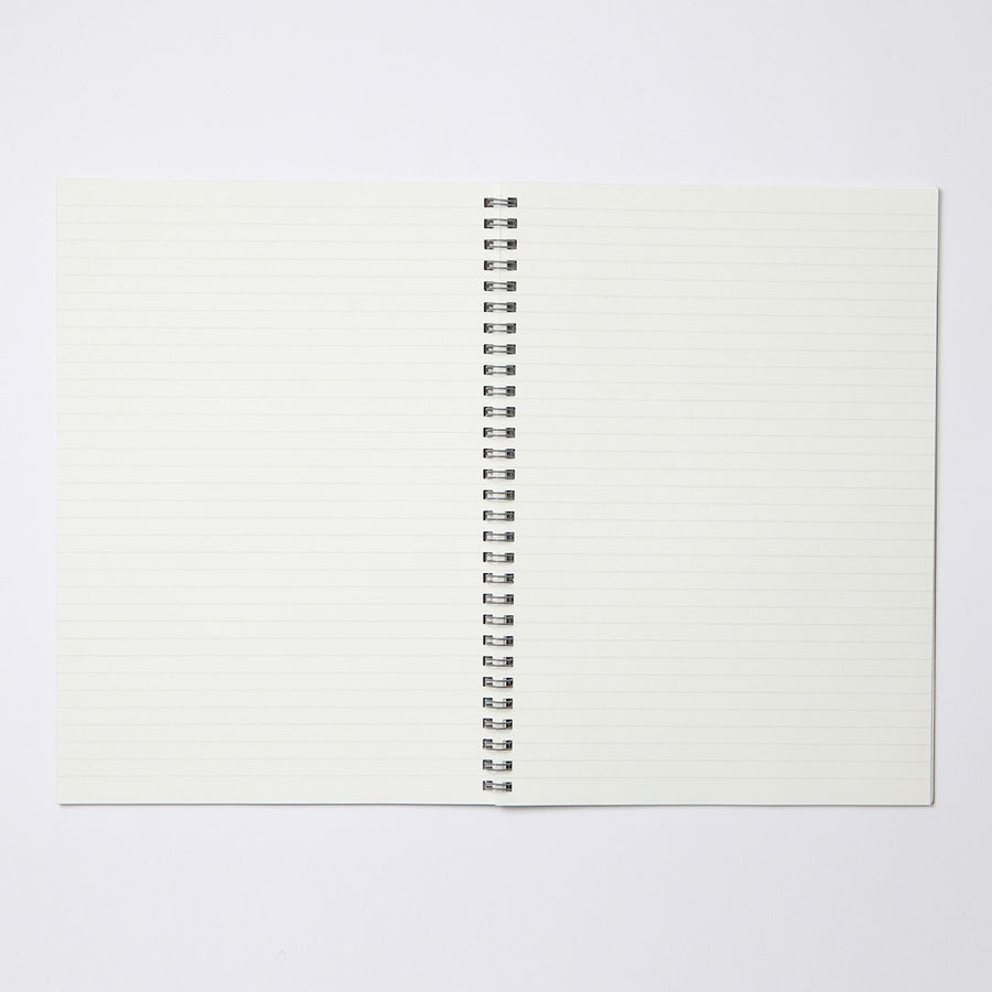 Recycled Double Ring Notebook - B5 Grey