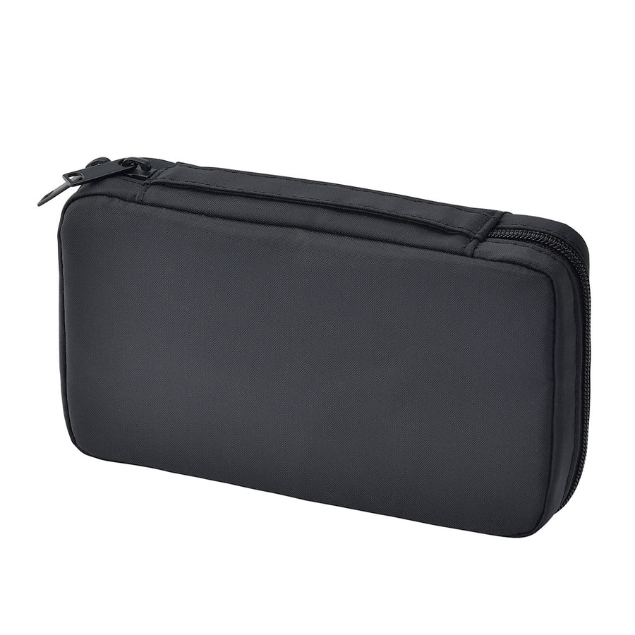 Nylon Book-Type Pouch With Handle