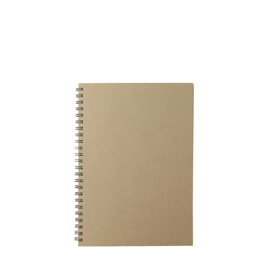 Kraft Paper Monthly Schedule Ring Notebook - A5 Undated