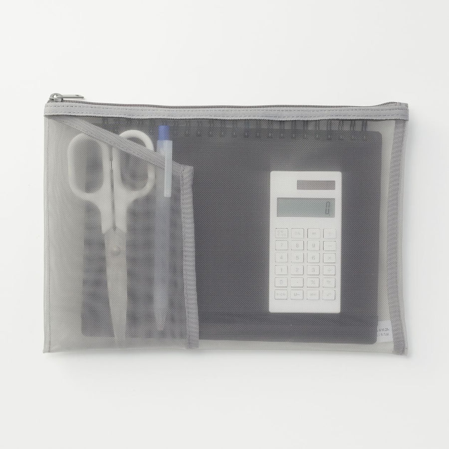 Nylon Mesh Pouch With Pocket - A5