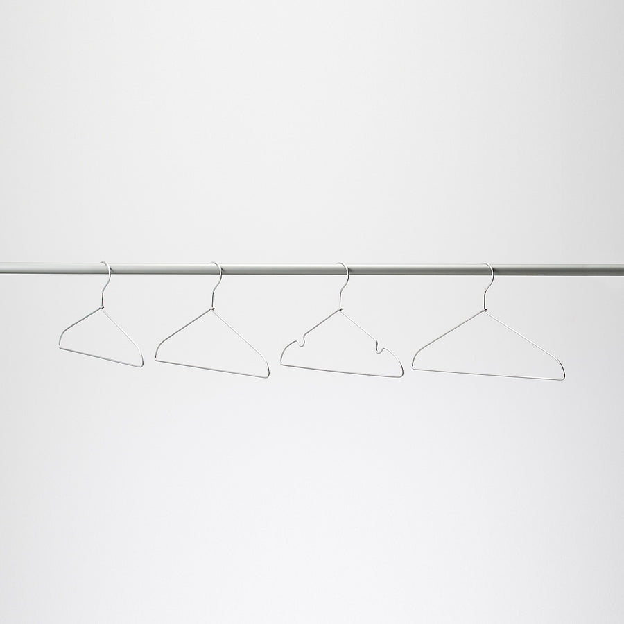 Aluminium Clothes Hanger with Notches - 42cm (3 Pack)