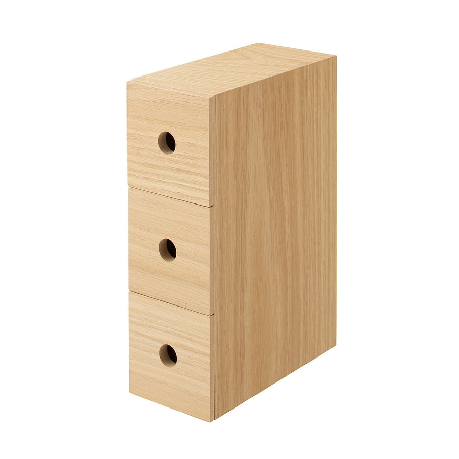 Wooden 3 Drawer Storage Unit