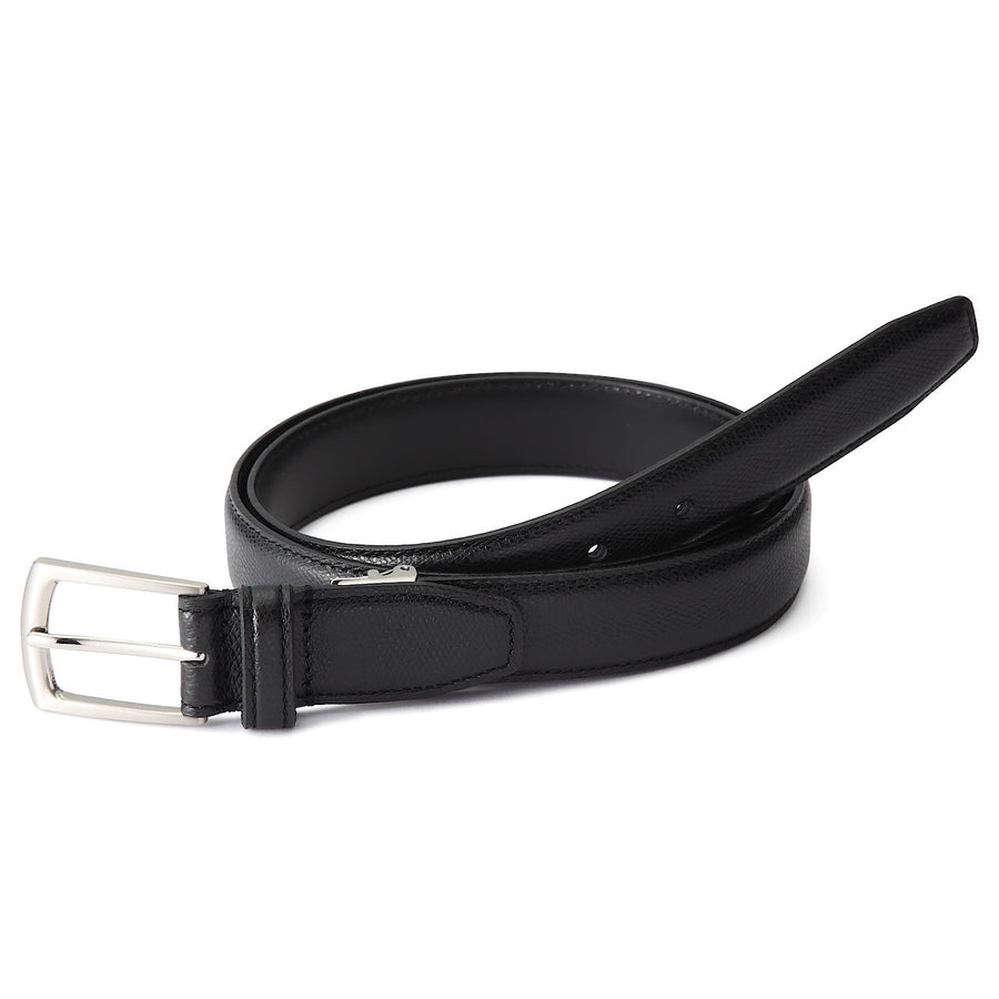 Adjustable Embossed Leather Belt